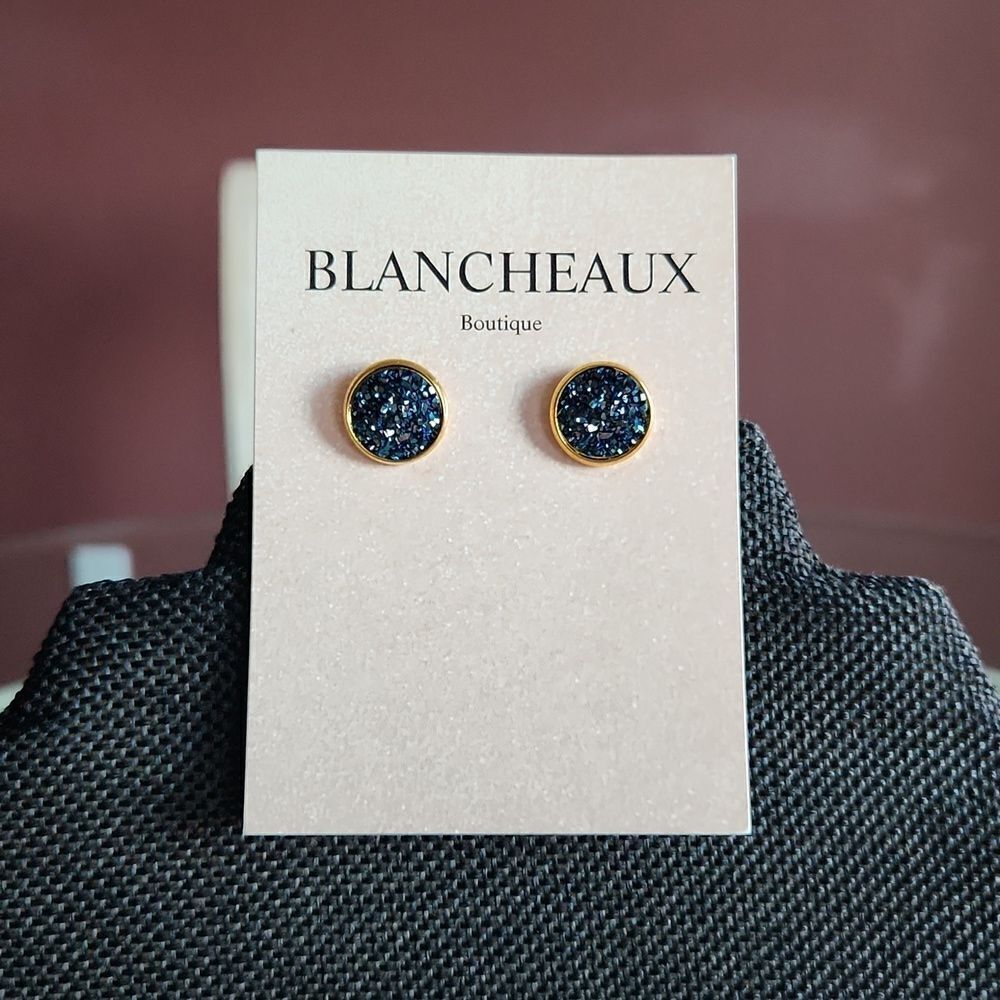 💍Round Druzy Earrings